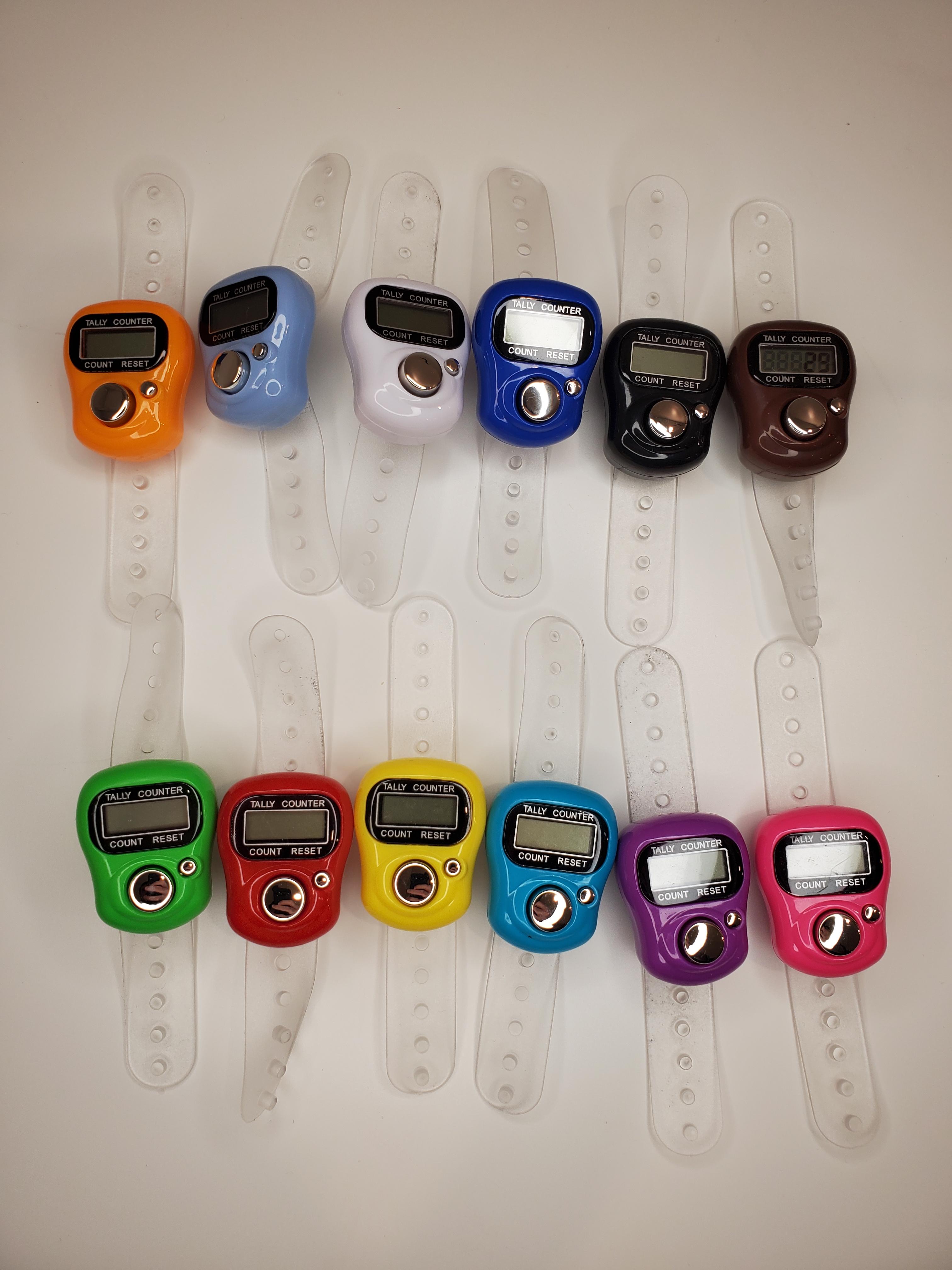 Compteur de tasbih à doigt (Petit, lot de 3)